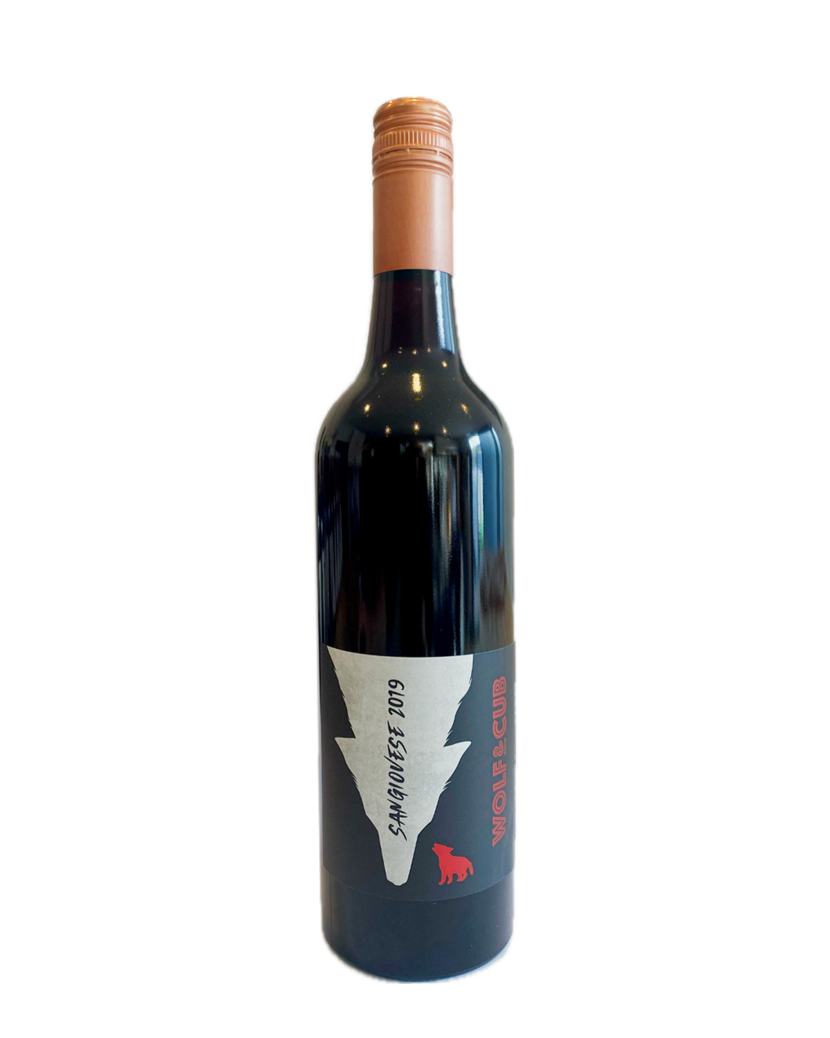2019 Reserve Sangiovese bottle